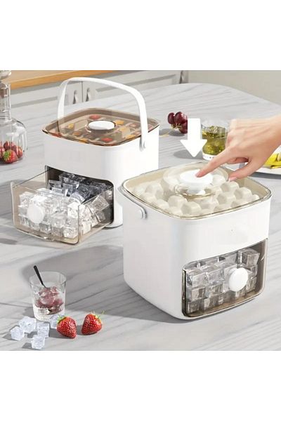 Mi-ÇA HOME Practical Easy to Remove Ice Mold and Storage Box 24 Chamber Cooler Ice Mold