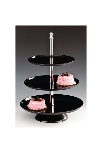 Raki Acrylic presentation stand on 3 levels 35x25x50cm black