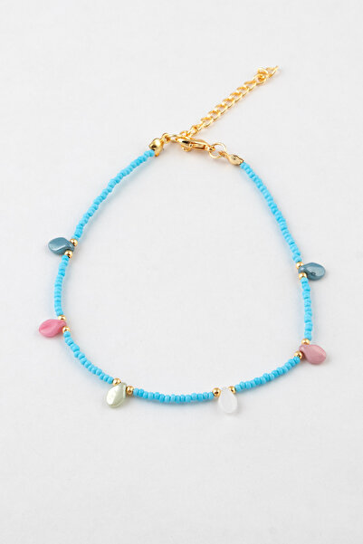 Sortie Aksesuar Renkli Damla Taş Figürlü Boncuklu Halhal 013