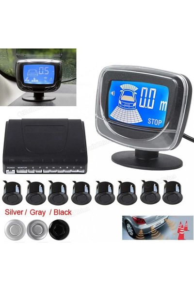divendi-ro Set of 4 parking sensors with digital LED display Andowl CA202 - Black