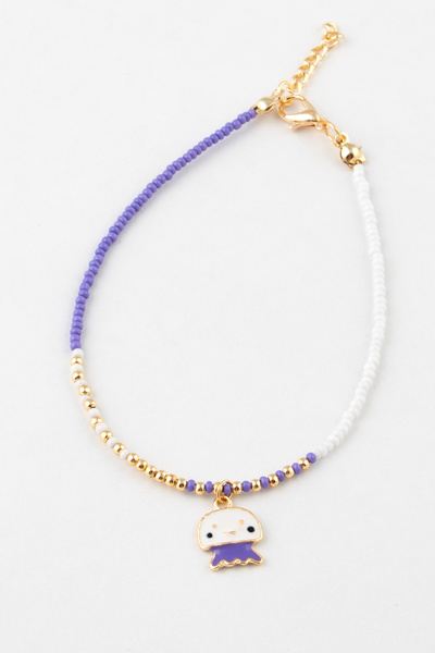 Sortie Aksesuar خلخال مطرز بالمينا على شكل فطر 018