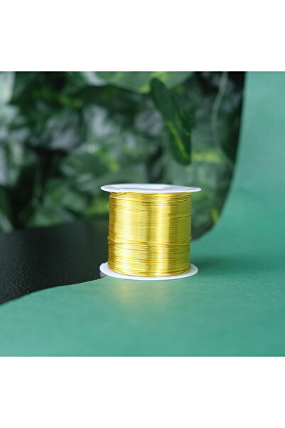 Prestij Boncuk 0.6 MM Bakır Tel Gold Takı Teli Filografi Teli Çiçek Teli 100 ...