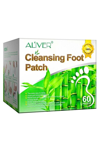 ALİVER Set de plasturi detoxifianți pentru picioare, 60 de bucăți, plasturi d...