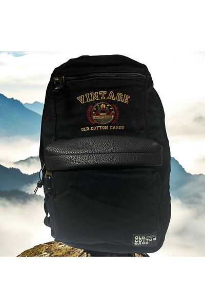 Old Cotton Quality Vintage Casual Design Daily Backpack Travel School Camping Bag 28cm X 45cm