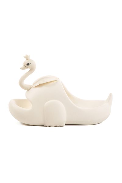AYAKMOD White Lightweight Eva Swan Girl's Slippers Swan P-F