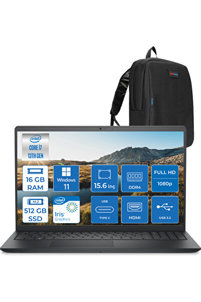 Dell Inspiron 15 3530 Core I7-1355U 16GB 512GB SSD 15.6 Inç Full Hd WIN11HOME...