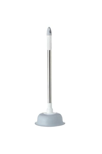 OEM Pompă de desfundare cu mâner metalic, gri, 56 cm