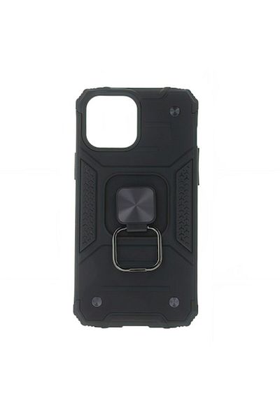 OEM Husa Antisoc cu Inel, Magnetic, pentru Samsung Galaxy S24 Ultra, Negru