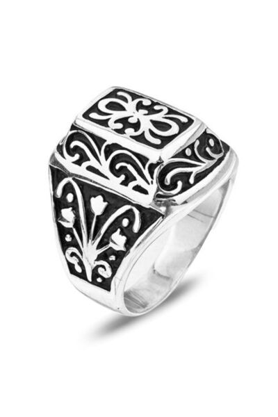 Tesbihane Lisanslı 925 Ayar Gümüş Kurtlar Vadisi Yüzük