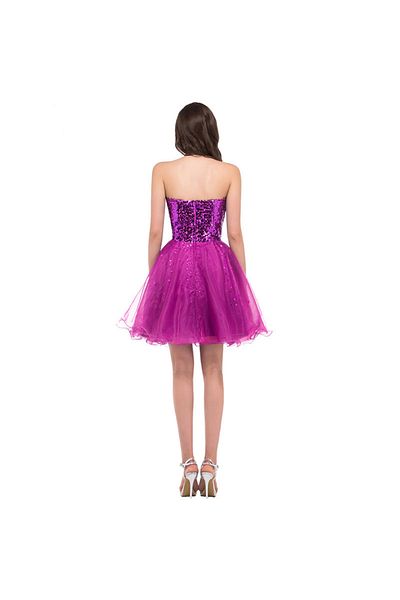 OEM Rochie mov cu paiete