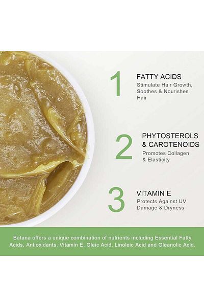 elbbub Premium Batana Oil, Cold Pressed, 100% Pure & , Stimulates Hair Growth and Regeneration,120 g