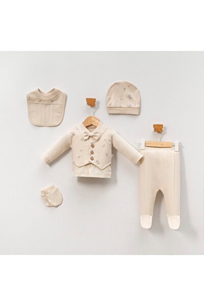 Belemir Kids Koala Patterned 100% Cotton 5-Piece Men's Set