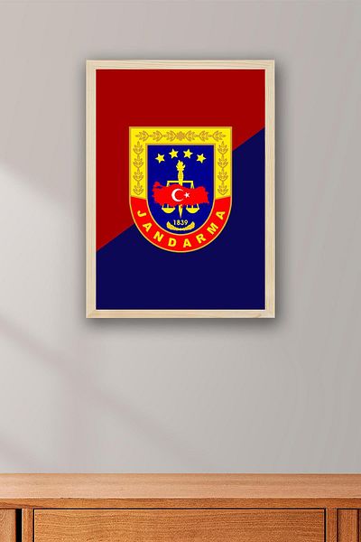 Saturn Pictură înrămată cu logo-ul Gendarmeriei