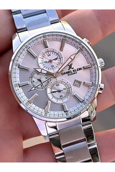 Daniel Klein Calendar Inner Functions Active Steel Band 30 Mt Water Resistant Men Wrist Watch Vs.Blkt.0474