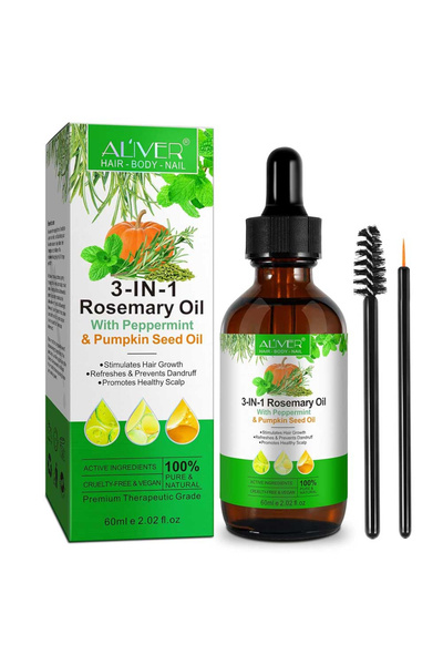 ALİVER Premium 3 σε 1 λάδι με δενδρολίβανο, μέντα και κολοκύθα, 100% για την ...
