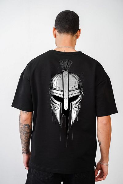 king brich Μπλουζάκι με στάμπα Skull Unisex Oversize