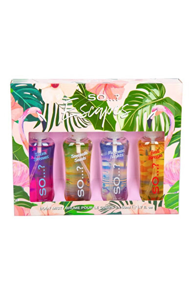 ESCAPE سو إسكيبس مجموعة متنوعة من معطرات الجسم 4 × 50 مل