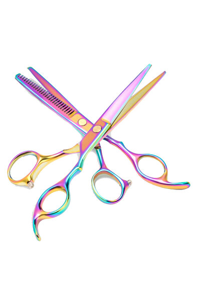 SDX Market Set de foarfece de coafură și spinning pentru frizerie, salon, măr...