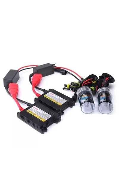 divendi-ro Set of 2 Xenon H7 6000K 6000K Xenon Bulbs with Slim Premium Ballast - White-Rec, 12V, 55W