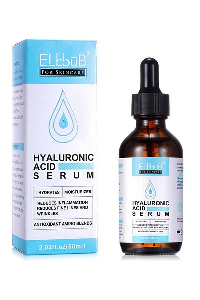 elbbub Premium Facial Serum with Hyaluronic Acid, Moisturizing, Antioxidant and Anti-wrinkle Effect, 60 ml