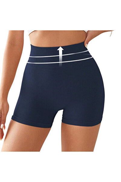 OEM Colanti Scurti, Talie Inalta, Push Up 360, Albastru