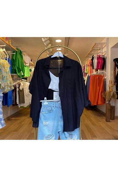 Modahiro Cămașă oversize de in pentru femei