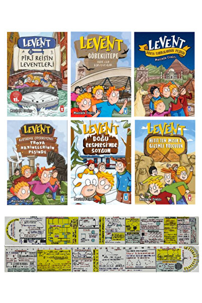 Timaş Çocuk Levent Serisi 6 Kitap Set / Piri Reis'in Leventleri - Troya - Hit...