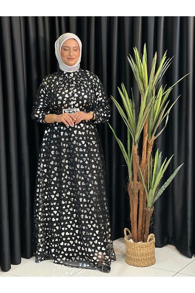 Butik büyük beden Luxury Tulle Flared Dress
