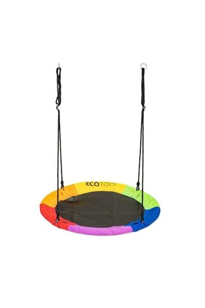 Ecotoys Balansoar rotund pentru grădină, curte sau terasă, capacitate 150 kg,...