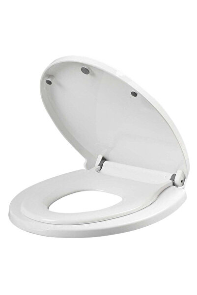 SOLLUXE Capac WC cu reductie, sistem 2 in 1 pentru copii si adulti, forma V, ...