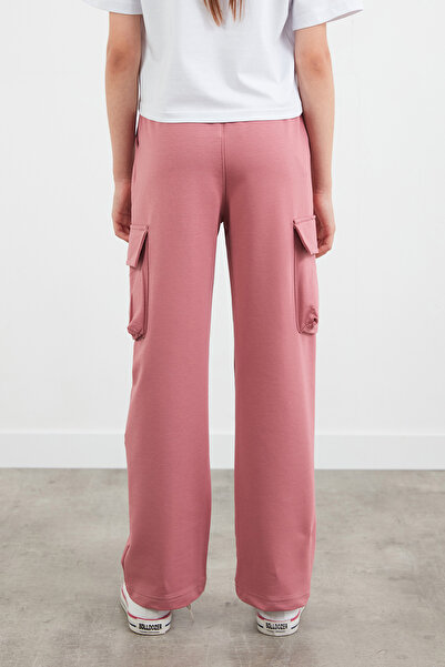 Fulla Moda Κοριτσίστικο παντελόνι με ελαστική μέση Cargo Pocket