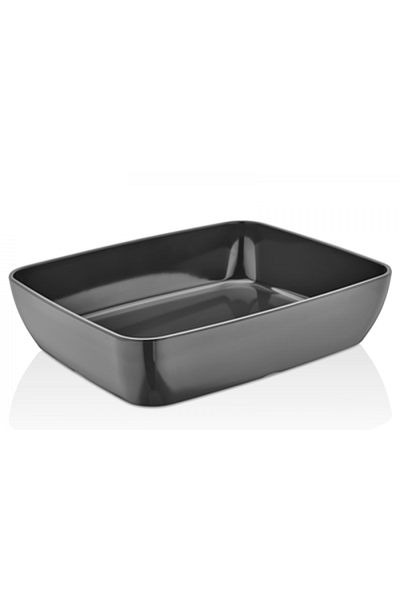 Raki Universal rectangular tray made of melamine GN 1/2 gray
