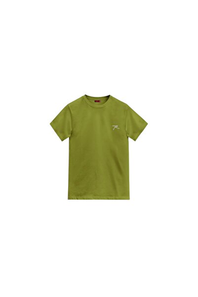 raru Muški 100% pamuk komad T-shirt 0109 zeleni