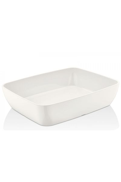 Raki Universal rectangular tray made of melamine GN 1/2 white