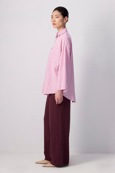 Touché Privé Stripe Pocket Detail Tunic