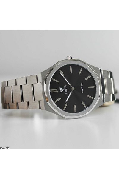 Fiesta Fs601036 Men's Wrist Watch with Steel Band