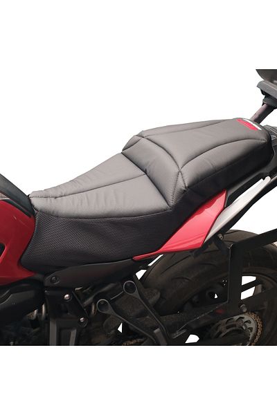 GP KOMPOZİT Gp Kompozit for Yamaha Mt-07 Tracer 2016-2024 Compatible Mesh Motorcycle Comfort Saddle Cover Black