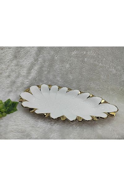 ROY KING Flora Gold Oval Presentation Plate 42*19 cm