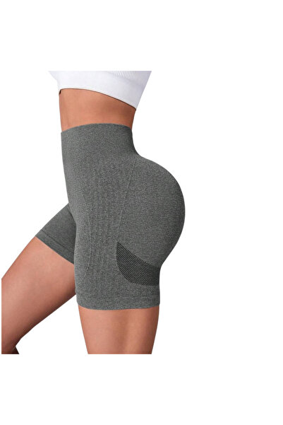 OEM Short Leggings, High Waist, Push Up, Gray