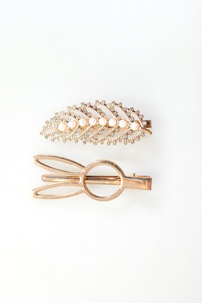 Fulla Moda 2-Piece Clamp Buckle with Rabbit and Leaf Detail