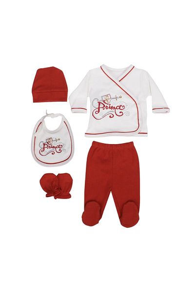 Sema Baby Prince Embroidered 5 Piece Hospital Discharge Set