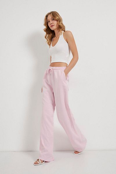 Arma Life Elastic waist palazzo trousers