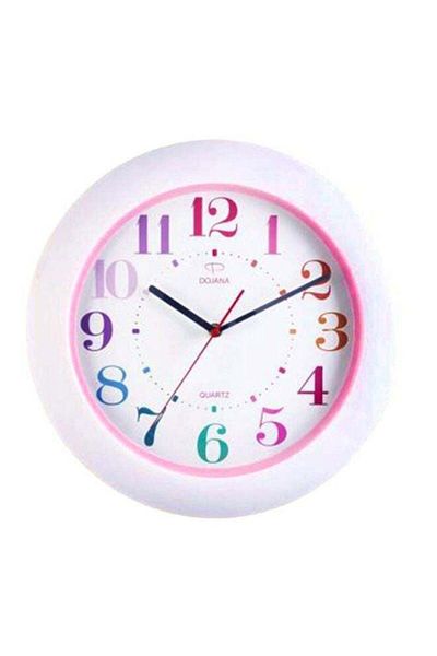 dojana Round Analog Wall Clock White