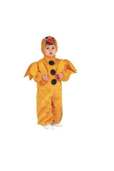 Rio Children's chicken costume, plush, 1-2 years, 66cm, Yellow