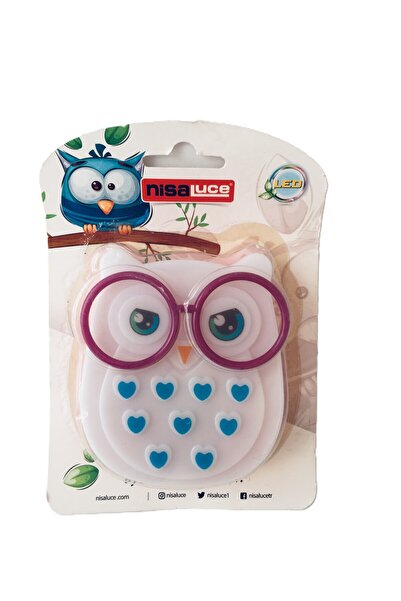 HALL BREATHE Renkli çocuk baykuş gece lambası, yumuşak ışık, güvenli ve sevim...