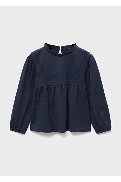 MANGO Baby İşlemeli pamuklu tişört