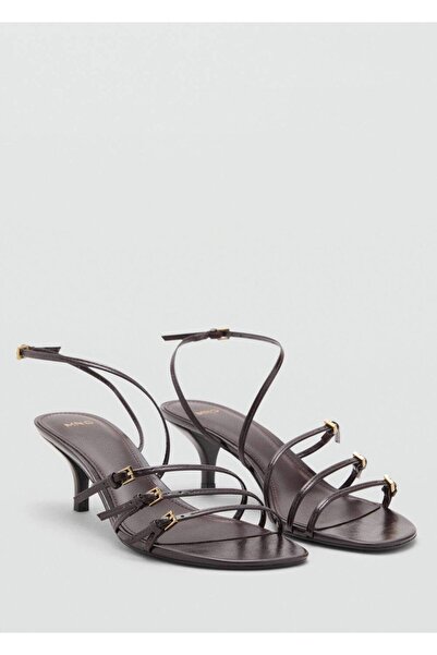 MANGO Woman Kitten topuklu tokalı sandalet