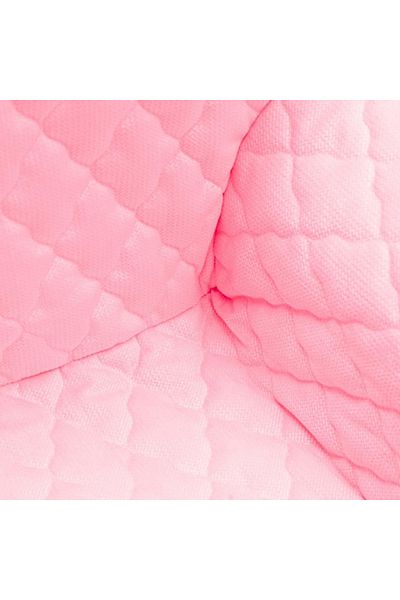 divendi-ro Baby armchair in sponge, with velvet cover and side pocket, New Baby, pink