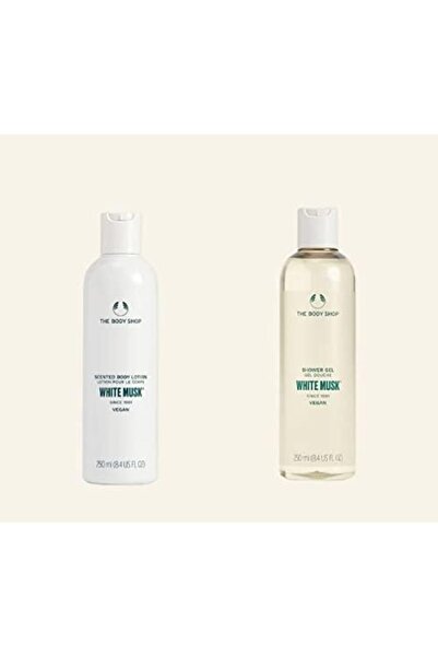 THE BODY SHOP لوشن وجل استحمام برائحة المسك الأبيض 250 مل، رائحة زهرية منعشة ...