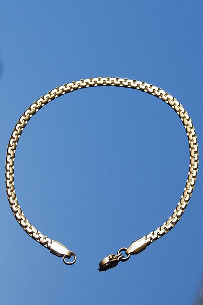 Rua Jewelry Steel Crush Elegant Bracelet 3 mm Gold Color |   Non-Blackening, Unisex, 2 Years Warranty
